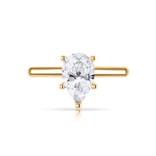 Load image into Gallery viewer, Pear Cut Engagement Ring - 6 Claw