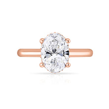 Load image into Gallery viewer, Oval Cut Engagement Ring - Hidden Halo