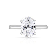 Load image into Gallery viewer, Oval Cut Engagement Ring - Hidden Halo