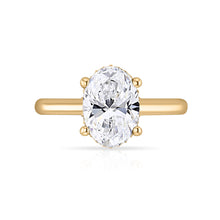 Load image into Gallery viewer, Oval Cut Engagement Ring - Hidden Halo