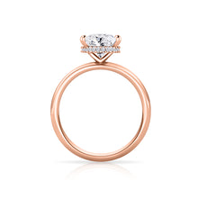Load image into Gallery viewer, Oval Cut Engagement Ring - Hidden Halo