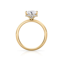 Load image into Gallery viewer, Oval Cut Engagement Ring - Hidden Halo