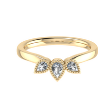 Load image into Gallery viewer, Trio Pear Cut Diamond Ring 0.30ct