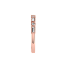 Load image into Gallery viewer, Vintage Baguette & Round Brilliant Diamond Ring 0.25ct