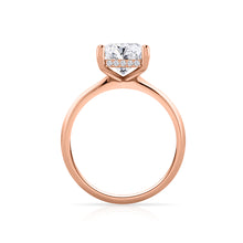 Load image into Gallery viewer, Emerald Cut Centre Diamond Engagement Ring – Hidden Halo