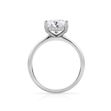 Load image into Gallery viewer, Emerald Cut Centre Diamond Engagement Ring – Hidden Halo