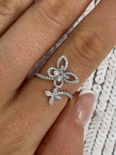 Load image into Gallery viewer, 18ct Gold Butterfly Diamond Dress Ring 0.34ct