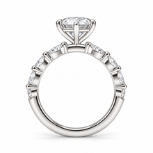 Load image into Gallery viewer, Marquise Cut Engagement Ring - Marquise Diamond Set Shoulders