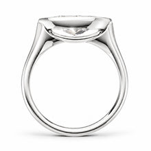 Load image into Gallery viewer, Marquise Cut Engagement Ring - Rubover set East-West