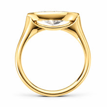 Load image into Gallery viewer, Marquise Cut Engagement Ring - Rubover set East-West