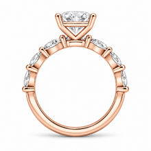 Load image into Gallery viewer, Oval Cut Engagement Ring - Marquise Diamond Set Shoulders