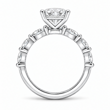 Load image into Gallery viewer, Oval Cut Engagement Ring - Marquise Diamond Set Shoulders