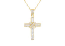 Load image into Gallery viewer, Large Wrap Cross Pendant set in 18ct Gold
