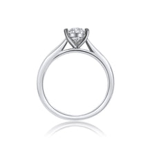 Load image into Gallery viewer, Platinum Engagement Ring 0.51ct Pear Cut - Cathedral Setting
