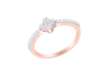 Load image into Gallery viewer, Diamond Clover Ring set in 18ct Gold