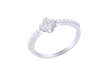 Load image into Gallery viewer, Diamond Clover Ring set in 18ct Gold