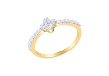 Load image into Gallery viewer, Diamond Clover Ring set in 18ct Gold