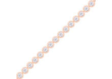 Load image into Gallery viewer, Diamond Rub Over Tennis Bracelet 0.84ct set in 18ct Gold