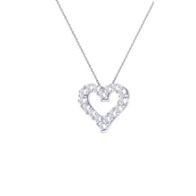 Load image into Gallery viewer, Diamond Heart Pendant 0.47ct set in 18ct Gold