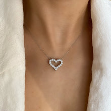 Load image into Gallery viewer, Diamond Heart Pendant 0.47ct set in 18ct Gold