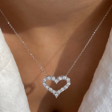 Load image into Gallery viewer, Diamond Heart Pendant 0.47ct set in 18ct Gold