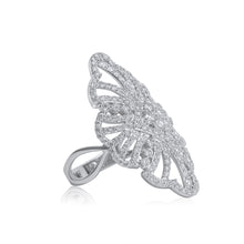 Load image into Gallery viewer, 18ct White Gold Long Fancy Diamond Dress Ring 1.49ct