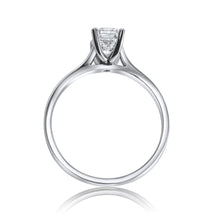 Load image into Gallery viewer, Platinum Engagement Ring 1.00ct Emerald Cut
