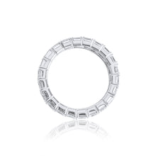 Load image into Gallery viewer, 18ct Gold 3 Row Baguette & Round Brilliant Cut  Diamond Dress Ring 6.05ct - Full