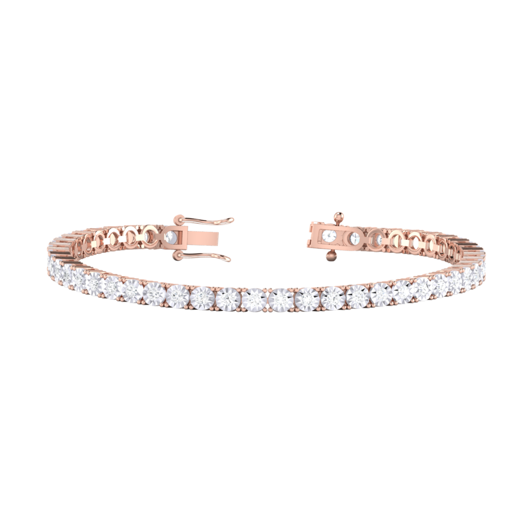 Diamond & 18k Gold Illusion Bracelet