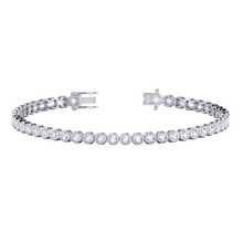 Load image into Gallery viewer, Diamond Rub Over Tennis Bracelet 0.84ct set in 18ct Gold