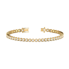 Load image into Gallery viewer, Diamond Rub Over Tennis Bracelet 0.84ct set in 18ct Gold