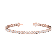 Load image into Gallery viewer, Diamond Rub Over Tennis Bracelet 0.84ct set in 18ct Gold