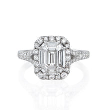 Load image into Gallery viewer, Diamond Baguette Art Deco Dress Ring 1.08ct in 18ct White Gold