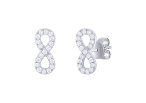 Infinity Diamond Earrings 0.26ct set in 18ct Gold