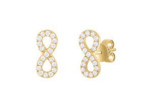 Infinity Diamond Earrings 0.26ct set in 18ct Gold