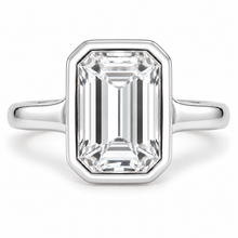 Load image into Gallery viewer, Emerald Cut Engagement Ring - Rubover
