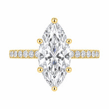 Load image into Gallery viewer, Marquise Cut Engagement Ring - Diamond Shoulders
