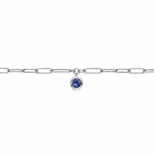 Load image into Gallery viewer, Paperlink Coloured Rubover Bracelet set in 9ct Gold

