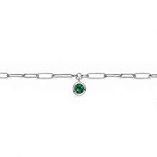 Load image into Gallery viewer, Paperlink Coloured Rubover Bracelet set in 9ct Gold
