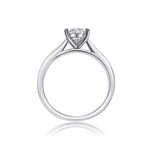 Load image into Gallery viewer, Platinum Engagement Ring 0.72ct Pear Cut - Cathedral Setting

