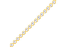 Load image into Gallery viewer, Diamond Rub Over Tennis Bracelet 0.84ct set in 18ct Gold
