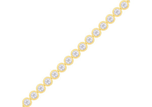 Diamond Rub Over Tennis Bracelet 0.84ct set in 18ct Gold