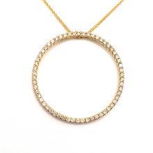 Load image into Gallery viewer, Diamond Circle Pendant 1.00ct set in 18ct Yellow Gold
