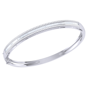 Diamond Baguette Bangle 1.05ct set in 18ct Gold