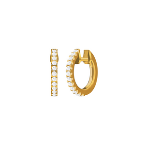 Diamond Huggie Earrings 0.51ct set in 18ct Gold