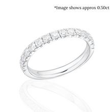 Load image into Gallery viewer, Fishtail Set Round Brilliant Cut Diamond Eternity Ring
