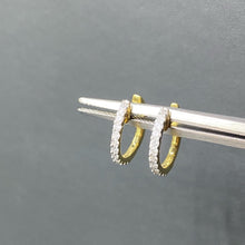 Load image into Gallery viewer, Diamond Huggie Earrings 0.50ct set in 18ct Gold
