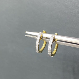 Diamond Huggie Earrings 0.51ct set in 18ct Gold