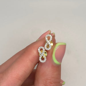 Infinity Diamond Earrings 0.26ct set in 18ct Gold