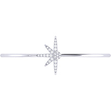 Load image into Gallery viewer, Diamond Sunrise Bangle 0.26ct set in 18ct Gold
